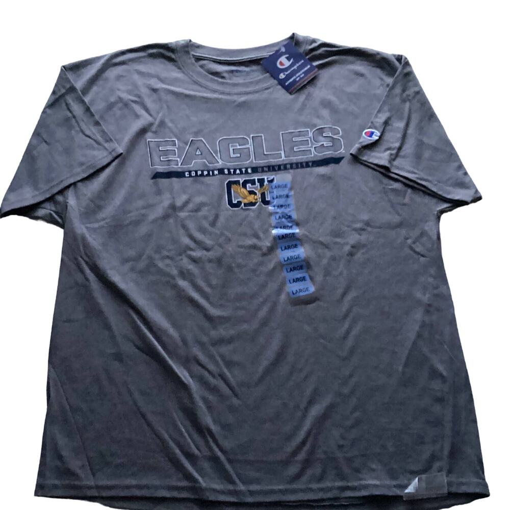 Champion Eagles Coppin State University Gray T-Shirt Large